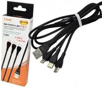 Trade Shop Trade Shop - Datos 3 En 1 Micro Usb + 2 Type-c Tipo C Linq Tpc-9718