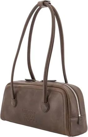 Marge Sherwood Womens Soft Cowhide Shoulder Bag Brown