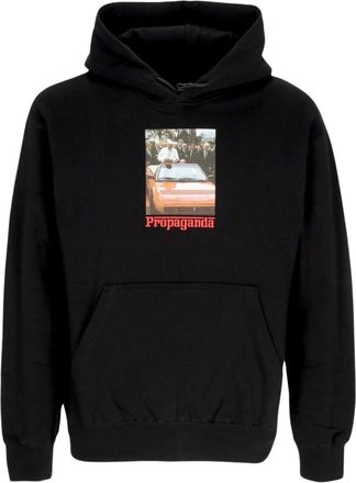 PROPAGANDA Zwarte Hoodie met Kangoeroezak - Heren - Hoodies - Zwart - XS - Katoen - Hoodies & sweatvesten