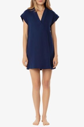 Helen Jon Island V-Neck Dress in Navy at Nordstrom, Size X-Large