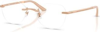 Versace 55mm Irregular optical glasses in Pink at Nordstrom