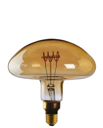 Daylight Italia Bombilla LED vintage tipo hongo, acabado dorado 5 W 250 lm E27 1800 K