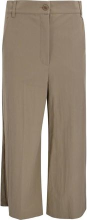 Max Mara Dames, Broeken, Bruin, Maat: XS Katoen