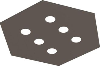 Lumicom River Hex 6x Plaf&oacute;n Monocolor Brillo