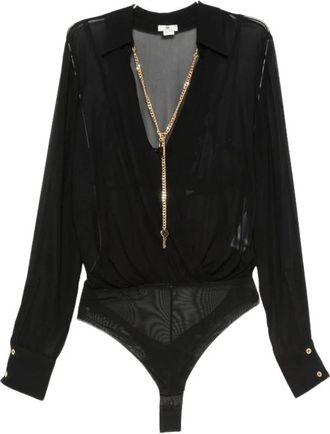 Elisabetta Franchi Body Shirt - Dames - Bodies - Zwart - S - Tops