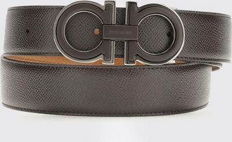 Ferragamo Cintura in pelle di vitello a grana Gancini Ferragamo