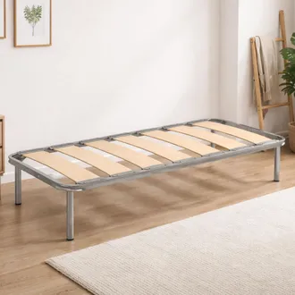 Talamo Italia Talamo Italia - Dmora - Somier Individual Dgrec, Base Ortop&eacute;dica De Listones Anchos, 100% Made In Italy, 80x190h31 Cm