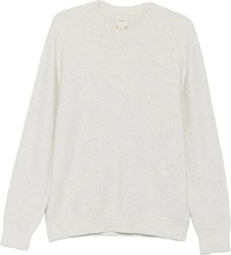 Calvin Klein Wafelgebreide trui met ronde hals - Heren - Ronde hals truien - Grijs - XL - Katoen - Truien & Vesten