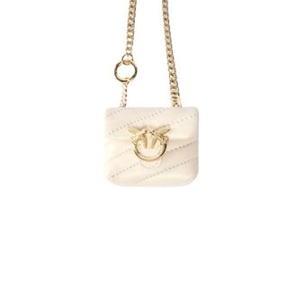 Pinko Mini Love Bag One - Dames - Mini tas - Wit - ONE Size - Katoen - Tassen