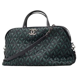 Chanel Pre-owned Handbags, female, Blue, Size: ONE SIZE Pre-owned Vintage Handbag