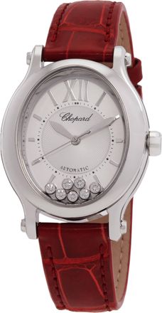 Chopard Happy Sport Oval Automatic Silver Dial Ladies Watch 278602-3001