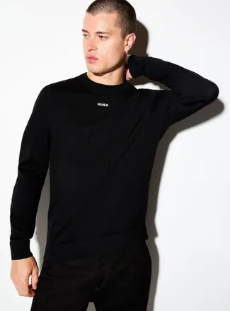 HUGO BOSS Mens San Cassius minimalist-logo sweater