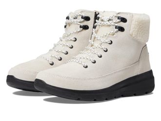 Skechers Womens GO Midtown Cozy Vibes, White/Black, 2.5 UK