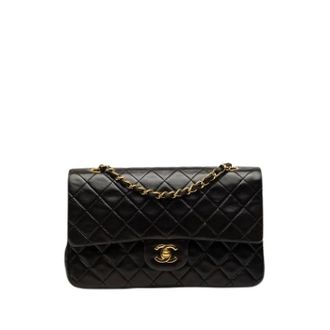 Chanel Pre-owned Vintage Double Flap Shoulder Bag - Dames - Pre-owned - Zwart - Maat: ONE Size Leer