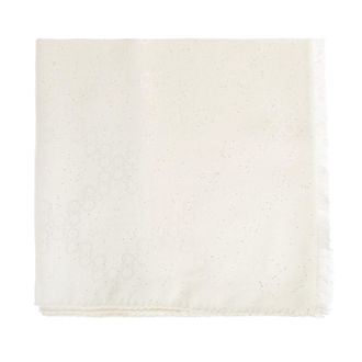 Ferragamo Scarves, female, Beige, Size: ONE SIZE Scarf with lurex thread and shimmering sequins