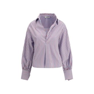 SoSUE Cotton Pattern Womens Shirt
