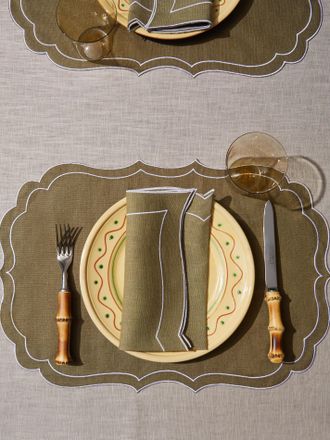 La Gallina Matta Ninette Linen Placemats (Set of 4)