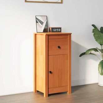 vidaXL vidaXL Credenza Marrone cerato 39 x 34,5 x 80 cm Pino massello
