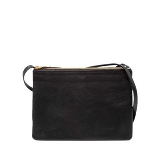 Celine Pre-owned Cross Body Bags, female, Black, Size: ONE SIZE Pre-owned Leather Crossbody Bag