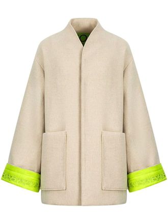 Shanghai Tang Mianao gewatteerde jas - Beige