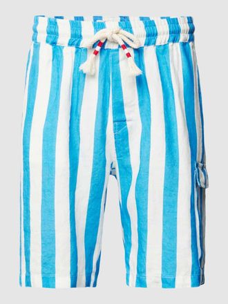 MC2 Saint Barth Bermudas aus Leinen Modell MARSEILLE in Tuerkis, Gr&ouml;&szlig;e M