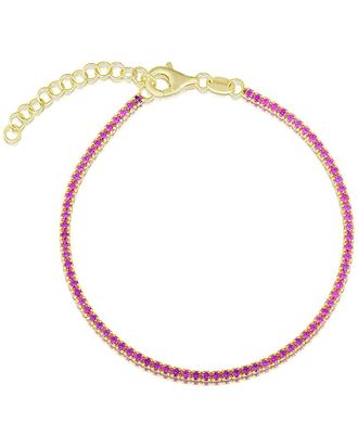 Sphera Milano 18K Over Silver CZ Bracelet