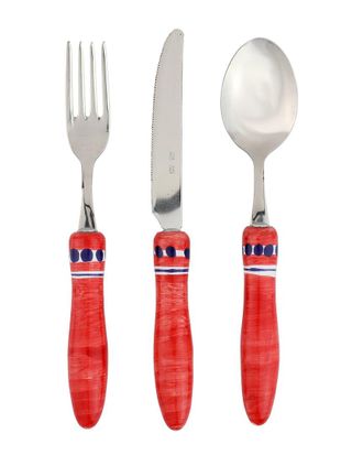 Vietri Vietri Positano 3Pc Flatware Set With $7 Credit