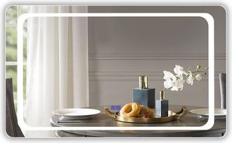 Chloe Lighting LUMINOSITY Back Lit Rectangular TouchScreen LED Mirror 3 Color Temperatures 3000K-6000K 39 Wide