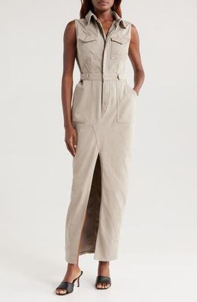 Good American Fit for Success Twill Maxi Dress in Mushroom at Nordstrom Rack, Size X-Small