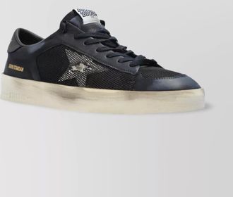 Golden Goose star appliqué mesh panel sneakers