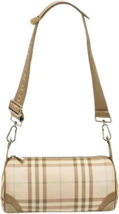 Burberry Pre-owned Cross Body Bags, female, Multicolor, Size: ONE SIZE Pre-owned House Check Barrel Bag