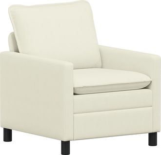 vidaXL Divano Crema 76 X 81 X 87,5 Cm Tessuto Vidaxl