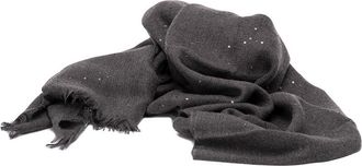 Brunello Cucinelli Cashmere And Silk Diamond Yarn Scarf
