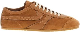 Dries Van Noten Su&egrave;de Sneakers - Heren - Sneakers - Bruin - 43 EU - Su&egrave;de - Schoenen