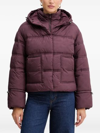 Guess Co hooded puffer jacket - Red