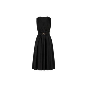 Twinset Dames, Jurken, Zwart, Maat: XL Katoen