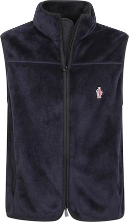 Moncler Polartec Vest - Heren - Jassen - Blauw - Maat: L Fleece
