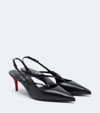 Christian Louboutin Miss Z leather slingback pumps