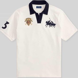 Polo Ralph Lauren Regular Fit Poloshirt aus reiner Baumwolle in Offwhite, Gr&ouml;&szlig;e XXL