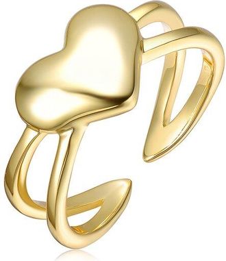 Rachel Glauber 14K Plated Heart Ring