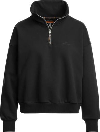 Parajumpers Felpa con mezza zip - Nero