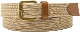 Levi's Stretchg&uuml;rtel LEVIS STRECH WOVEN BELT OV, Damen, Gr. 100, beige, Kunstfaser, G&uuml;rtel Stretchg&uuml;rtel