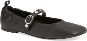 Open Edit Amethyst Mary Jane Ballet Flat in Black at Nordstrom Rack, Size 8.5