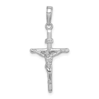 Diamond2Deal 14k Gold Stick Style Crucifix Pendant