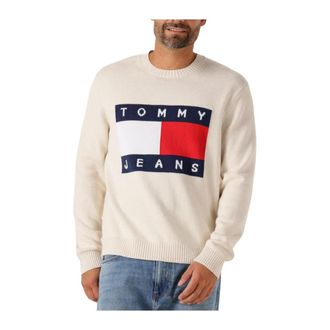 Tommy Jeans Uomo, Maglie, Beige, M, new