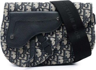 Dior Pre-owned Dior Oblique Canvas Saddle Messenger Bag Ladies UJ1UJ2532CGPP2J5