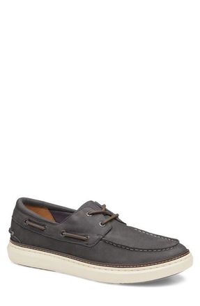 Johnston & Murphy McGuffey 2 Moc Toe Boat Shoe in Gray Nubuck at Nordstrom, Size 10.5
