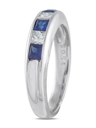 Luxury Bazaar diamond and sapphire ring - Argento