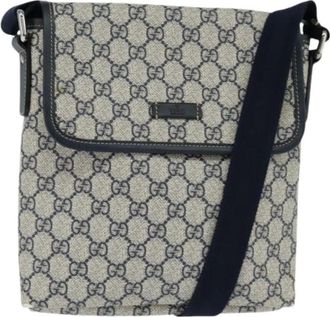 Gucci Pre-owned Cross Body Bags, female, Blue, Size: ONE SIZE Pre-owned Plastic Cross Body Bag