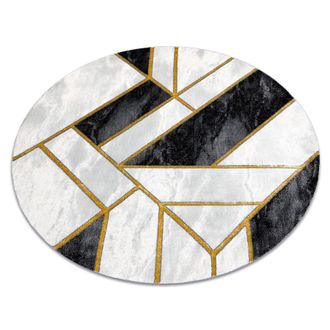 RugsX RugsX Emerald Rug in Black | Size: 160 cm diameter